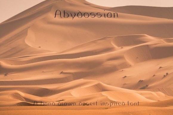Abydossian Font: Quirky Handwritten Style for Editorial Design