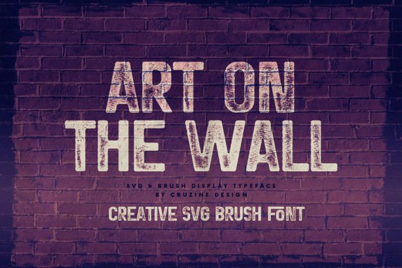 Art on the Wall Font for Editorial Design
