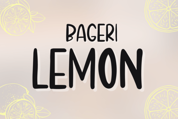 Bageri Lemon Font: Editorial Design & Layouts