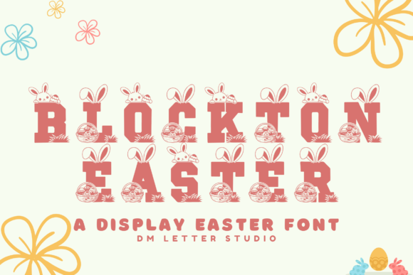 Blockton Easter Font for Cheerful Editorial Design