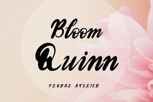 Bloom Quinn Font Review: Elegant Script for Quaint Branding