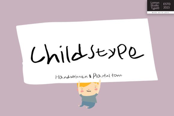 Childstype Font: Authentic Handwritten Typography for Editorial Design
