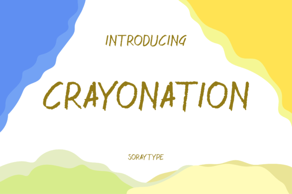 Crayonation Font: Handmade Brush Script for Crafters