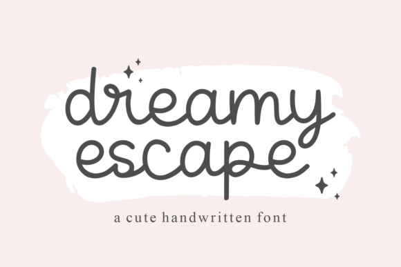 Dreamy Escape Font for Whimsical Editorial Design