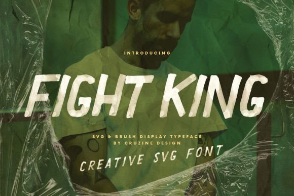 Fight King Font: Bold Brush Script for Makers