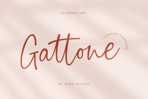 Gattone Font: Elegant Script Handwritten Typography for Web Design