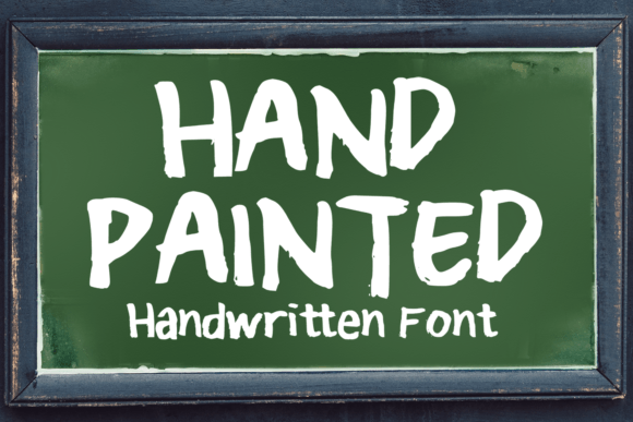 Hand Painted Font for Authentic Craft Designs
