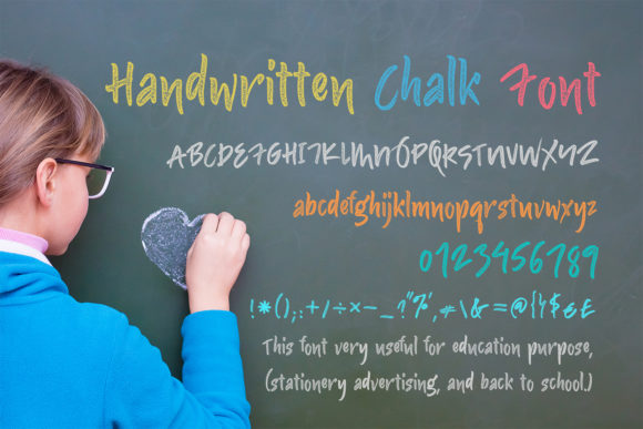 Handwritten Chalk Font for Editorial Design and Digital Publishing