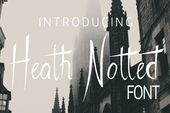 Heath Notted Font: Sweet Handwritten Style for Makers
