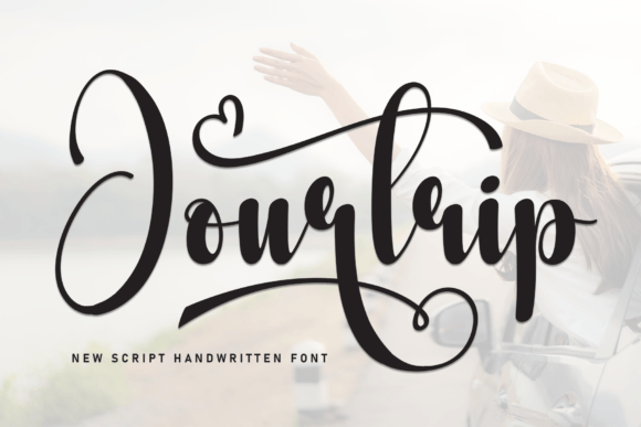 Jourtrip Font Review: Sweet Handwritten Style for Small Business Branding