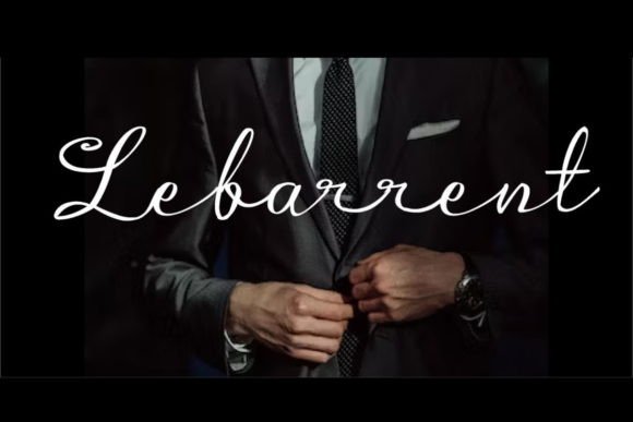Lebarrent Font Review: Elegant Script for Makers