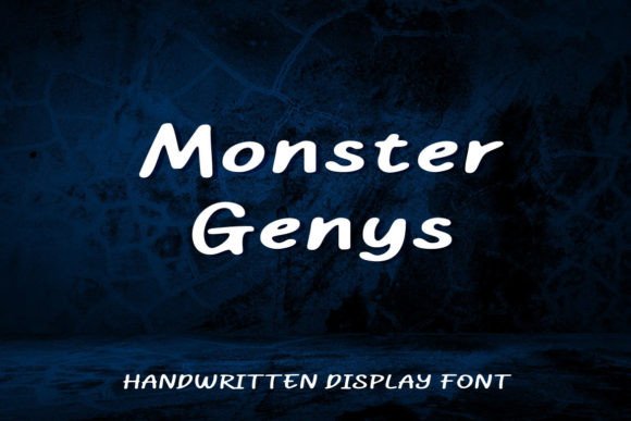 Monster Genys Font: A Minimalist Handwritten Typeface for Branding