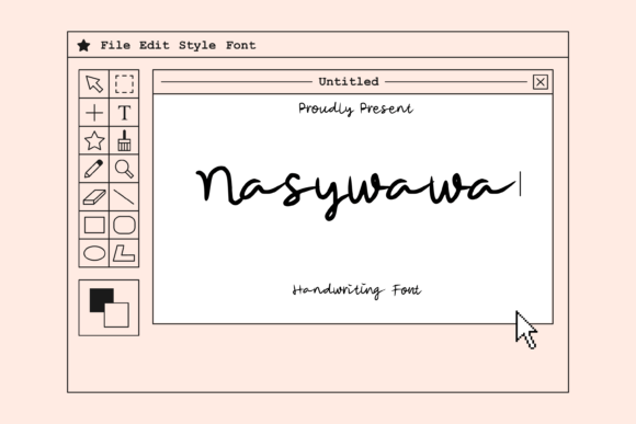 Nasywawa Font: A Simple Script for Editorial Design