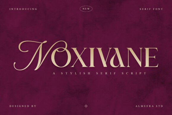 Noxivane Font: Elegant Serif Script for Handmade Labels