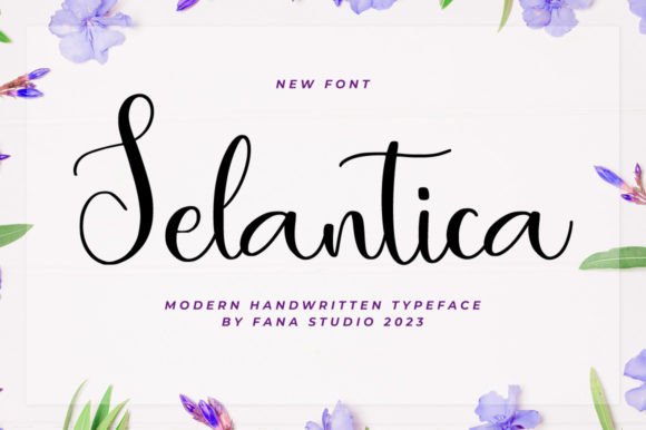 Selantica Font: Elegant Script for Editorial Design