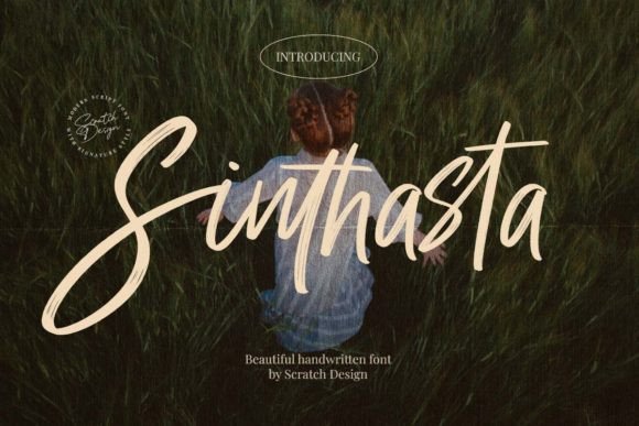 Sinthasta: A Textured Script Handwritten Font for Crafters