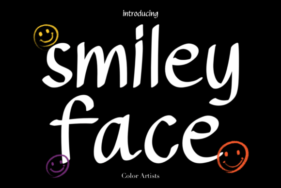 Smiley Face Font for Playful Small Business Branding
