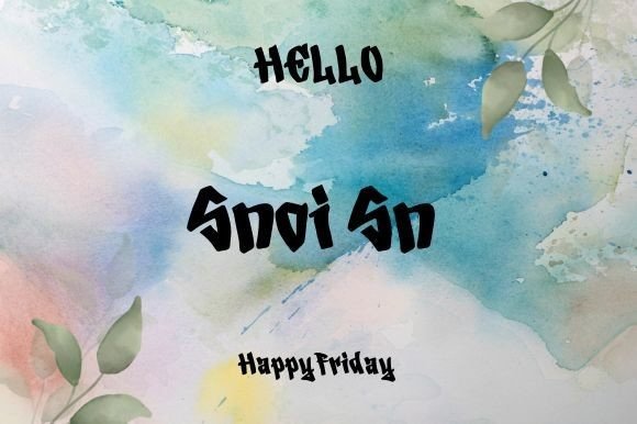 Snoi Sn Font: Bold Handwritten Type for Playful Branding