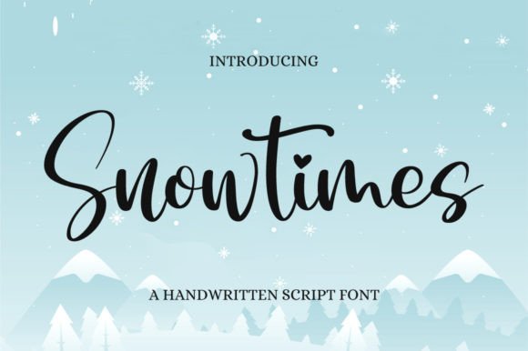 Snowtimes Font: Elegant Script for Branding & Logos