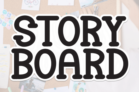 Story Board Font: Sweet Handwritten Display Style