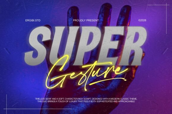 Super Gesture Font Review for Handmade Product Design