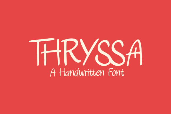 Thryssa Font Review: A Quirky Handwritten Typeface for Playful Branding