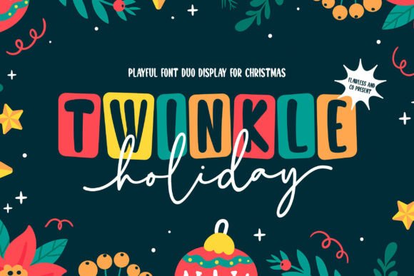 Twinkle Holiday Duo Font for Festive Web Design